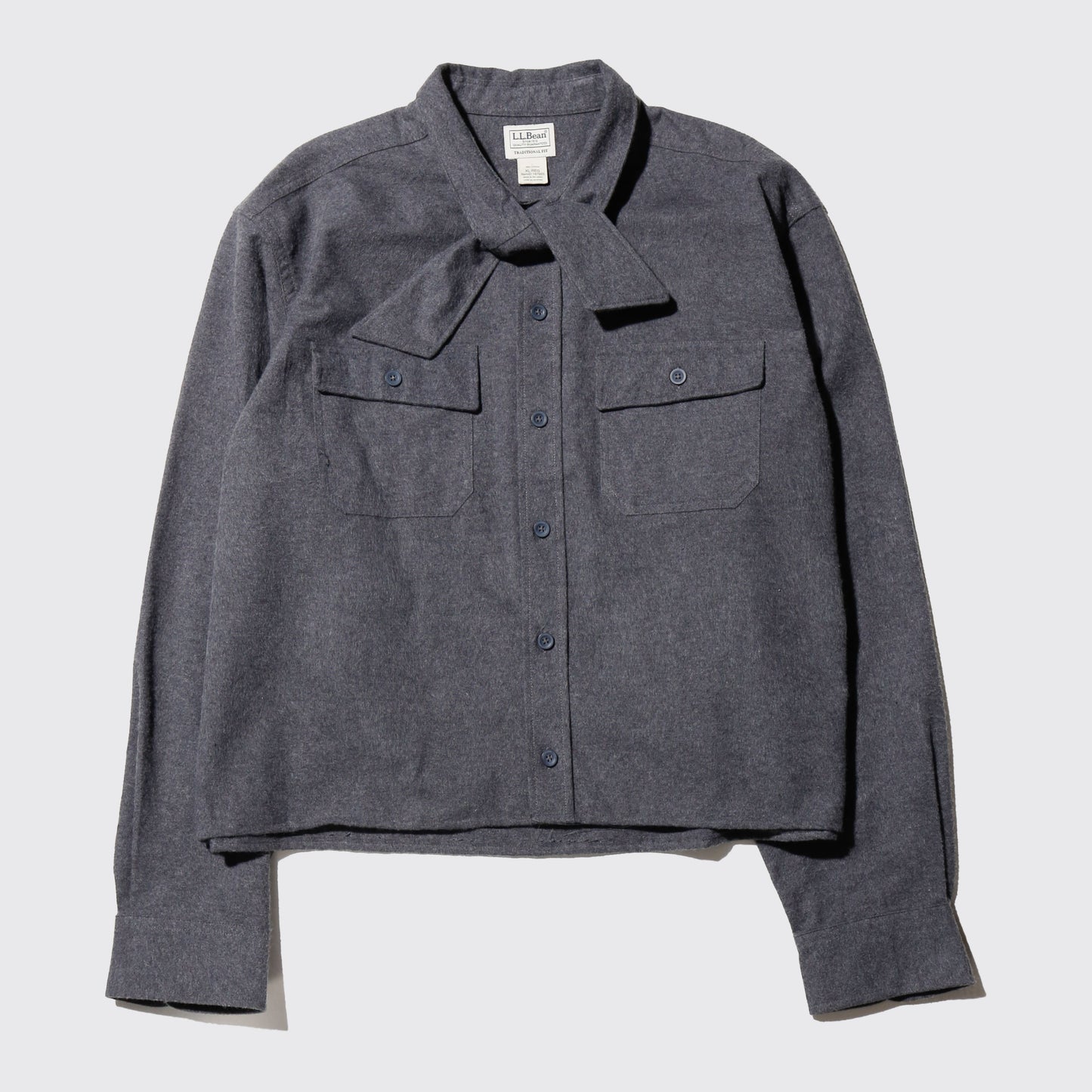 *one-off cropped bowtie felt shirt