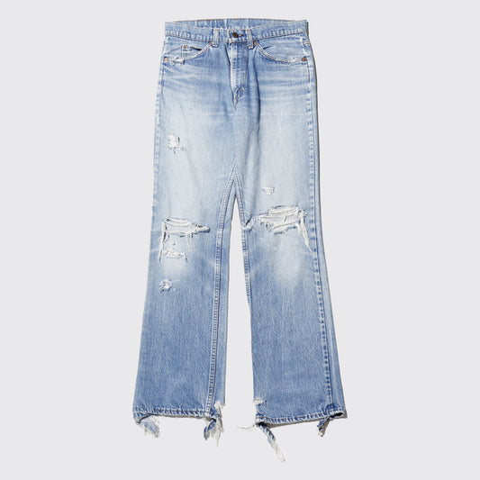 *one-off levi's 517 broken jeans