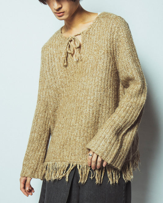 vintage fringe sweater