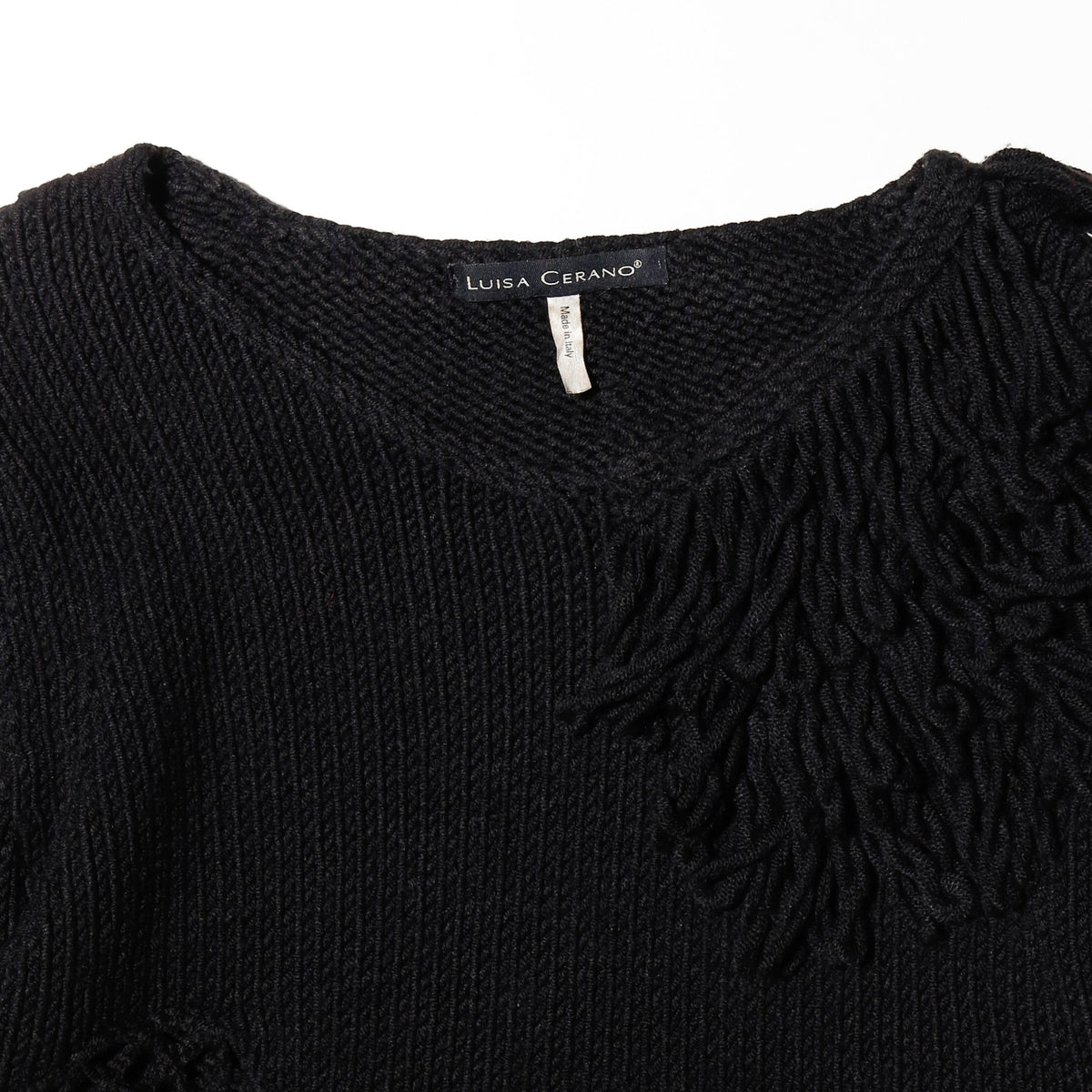 vintage cropped applications sweater