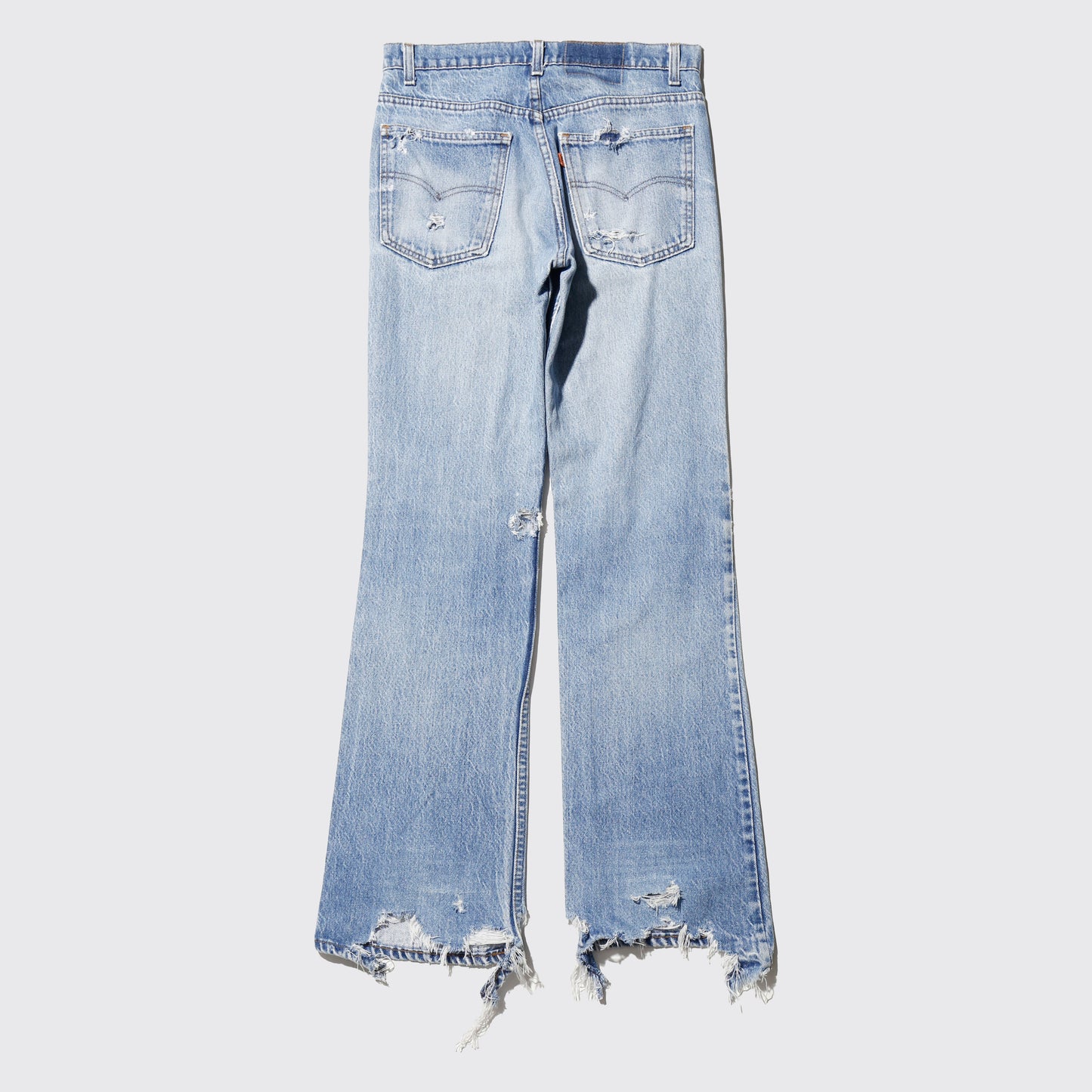 *one-off levi's 517 broken jeans