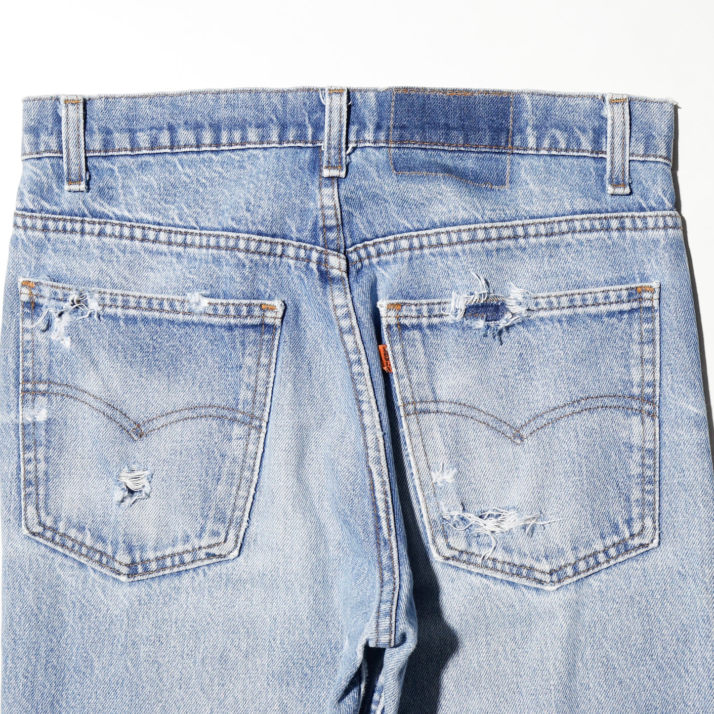 *one-off levi's 517 broken jeans