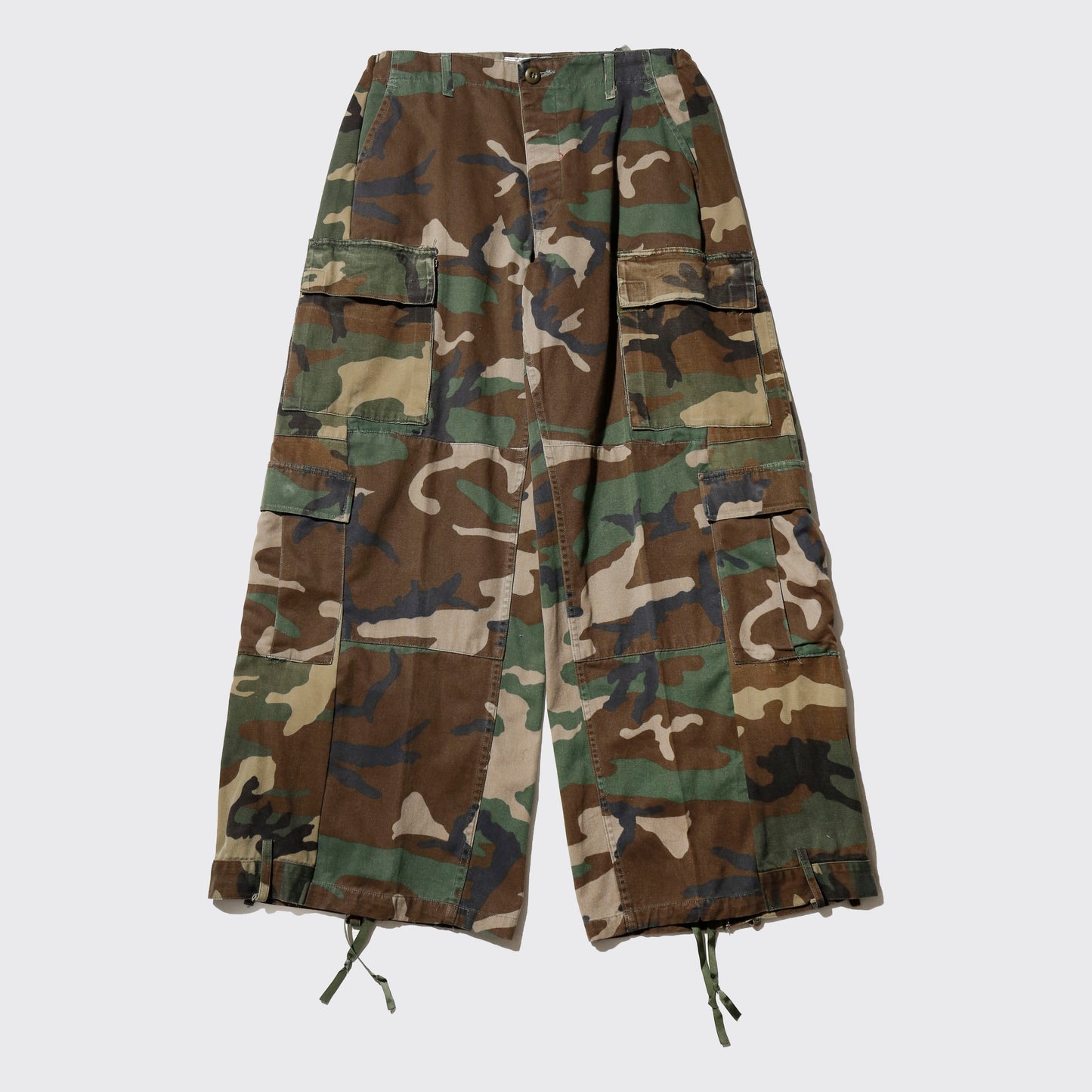 *one-off upside down wide cargo trousers