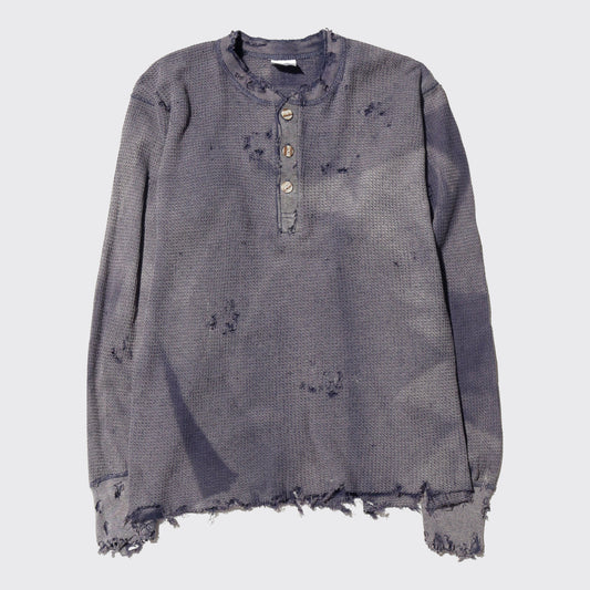 *one-off acid broken henry neck thermal cut sew