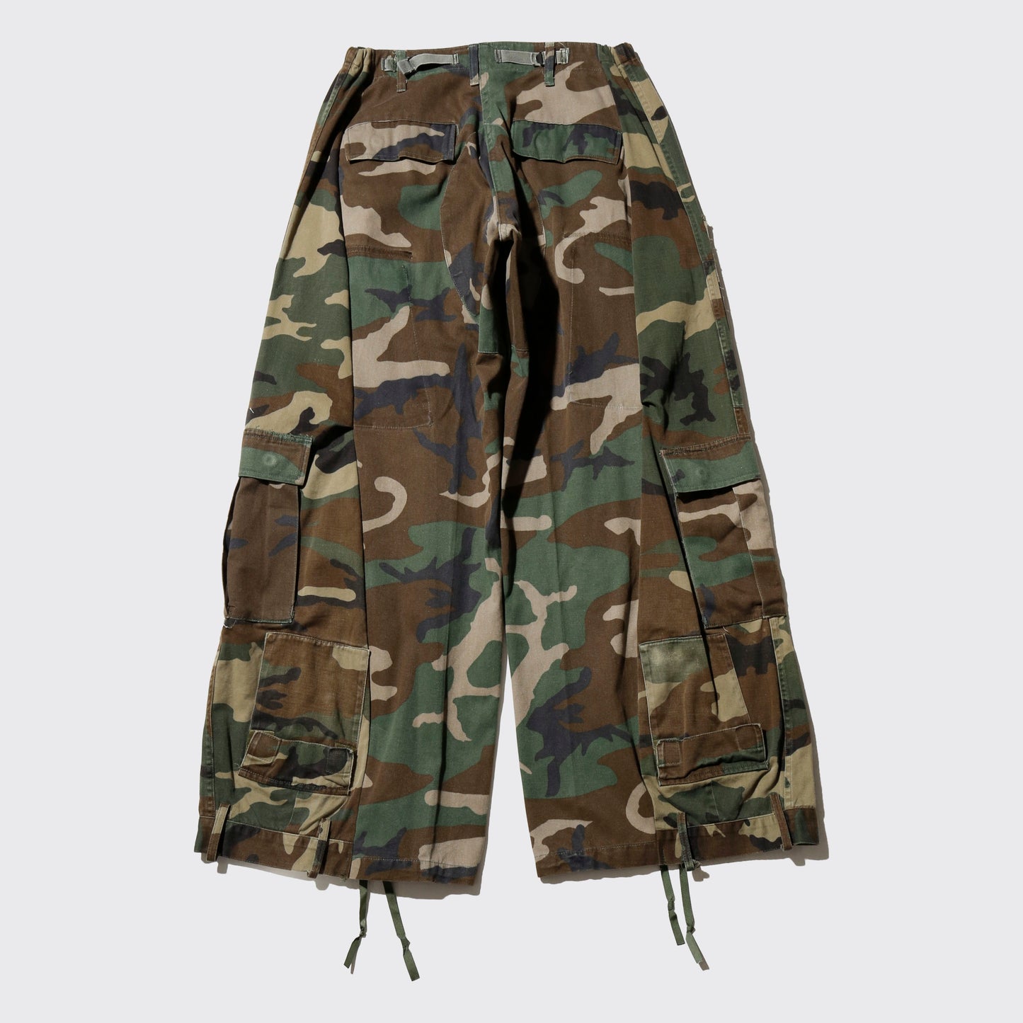 *one-off upside down wide cargo trousers