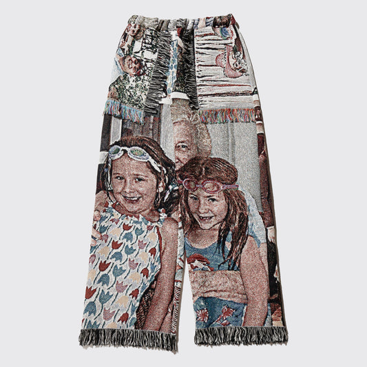 *one-off rug wide trousers