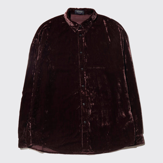 vintage 00's scotch&soda loose textured velour shirt