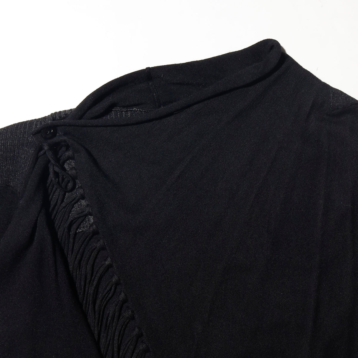 vintage fringe wrap sweater