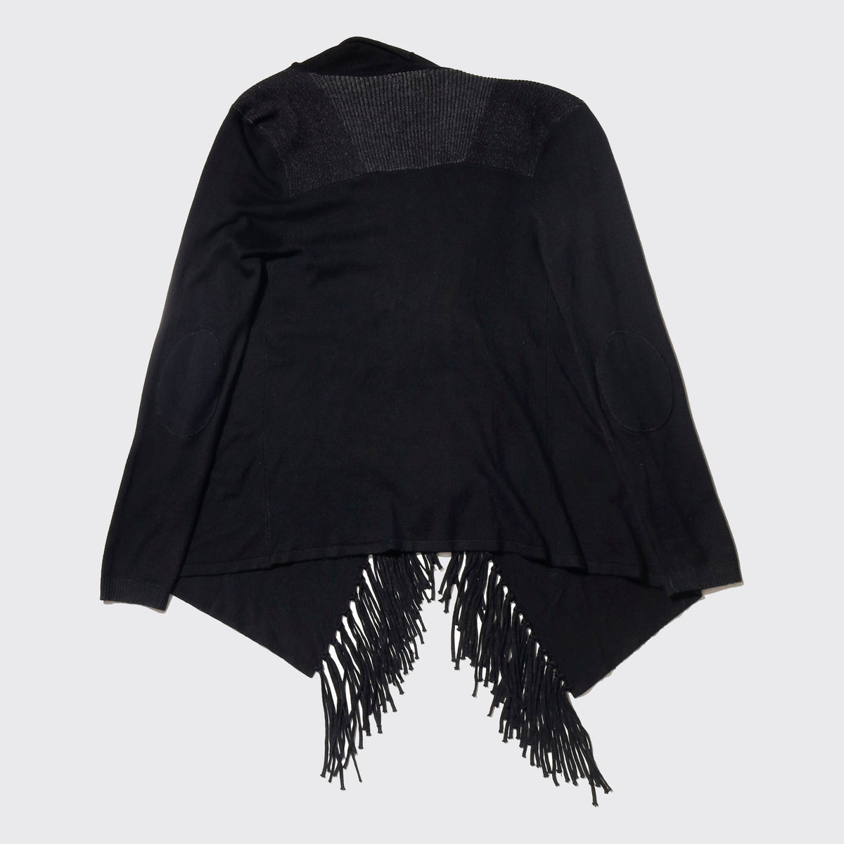 vintage fringe wrap sweater