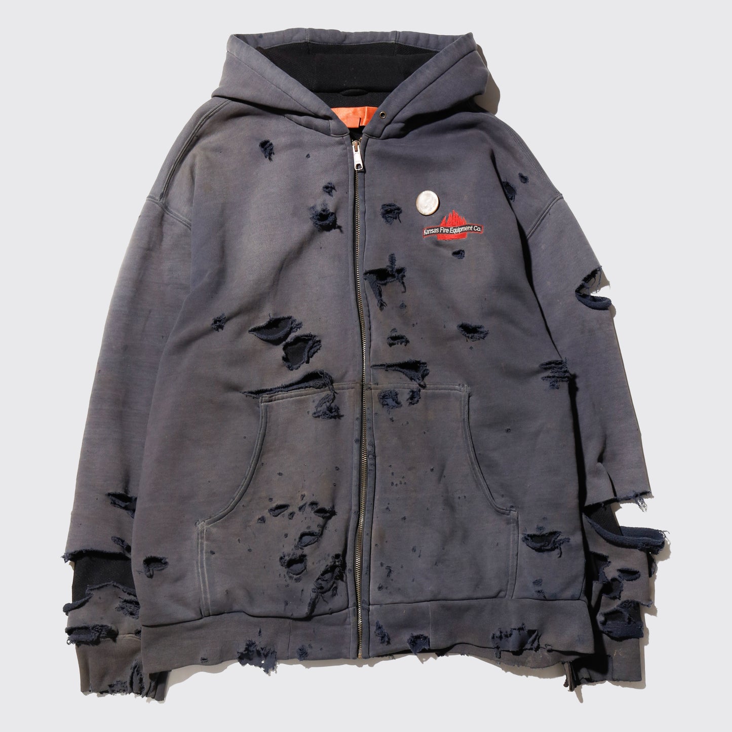 *one-off 00's broken dust active hoodie, with aging kapper badge