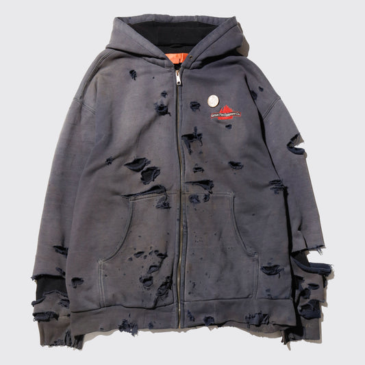 *one-off 00's broken dust active hoodie, with aging kapper badge