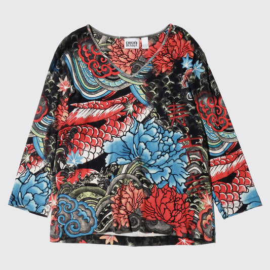 vintage chicos tatoo cut sew