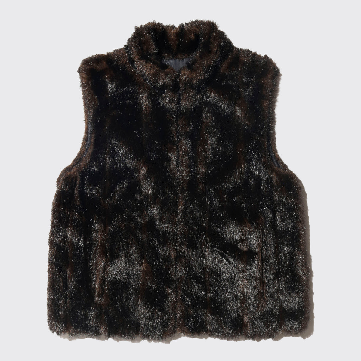 vintage reversible faux mink vest