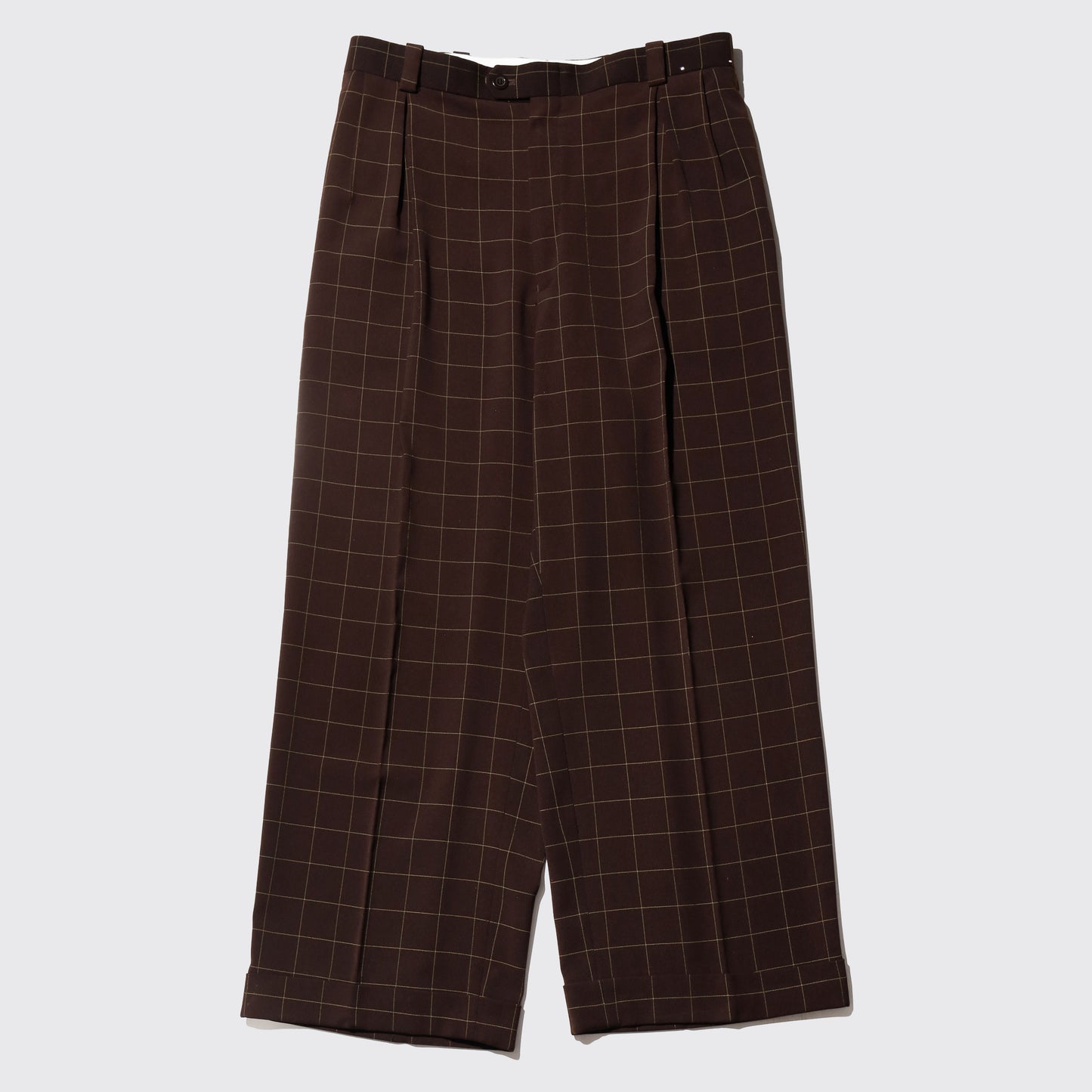 vintage check wide zoot slacks