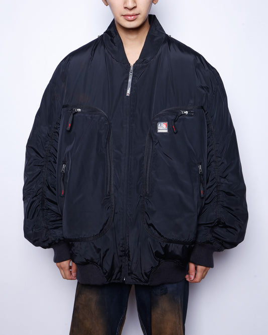 vintage 00's ecko function reversible bomber jacket