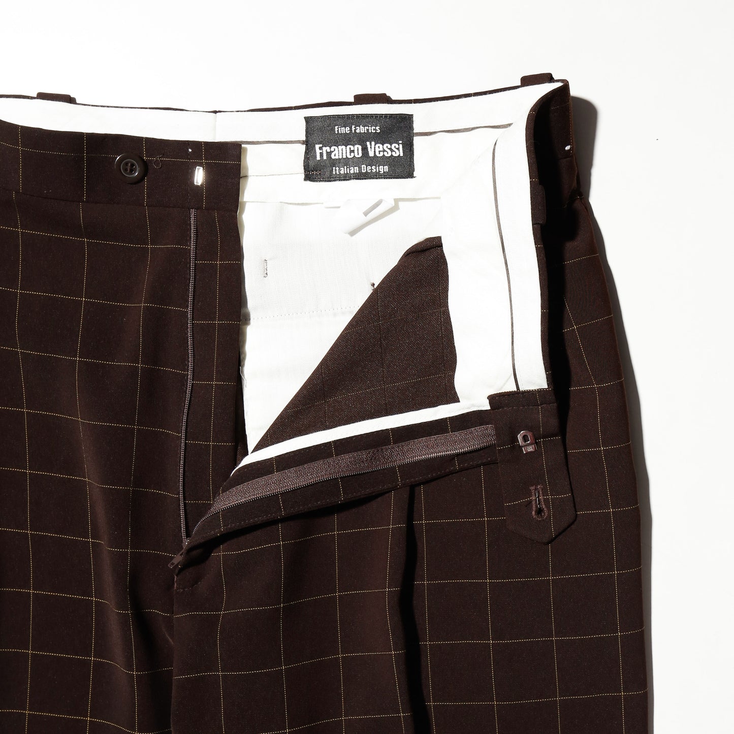 vintage check wide zoot slacks