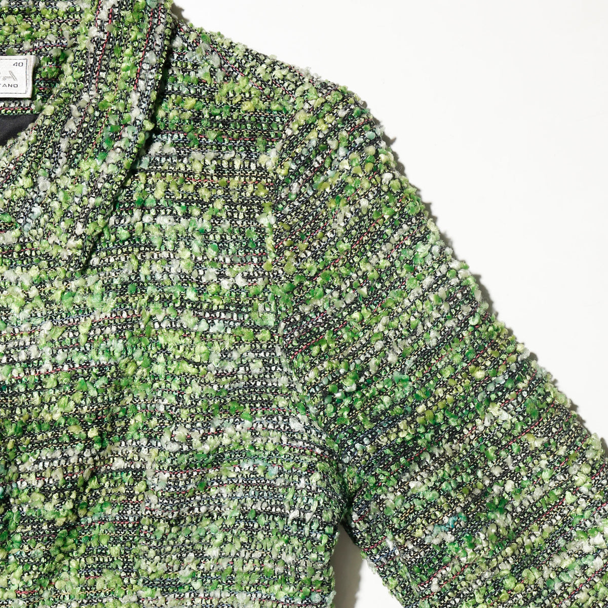 vintage 90's euro fringe fancy tweed jacket