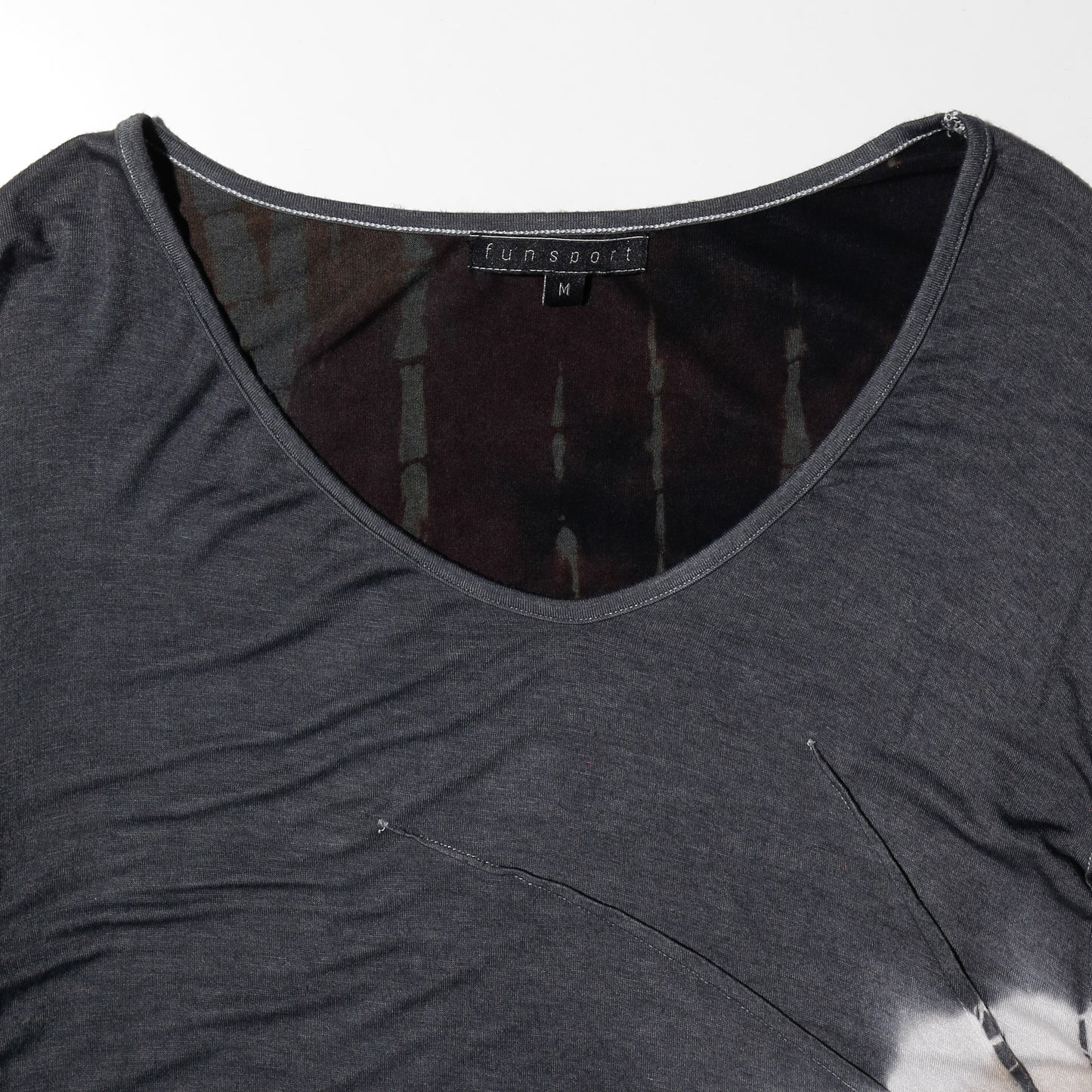 vintage dyed flare sleeve cut sew