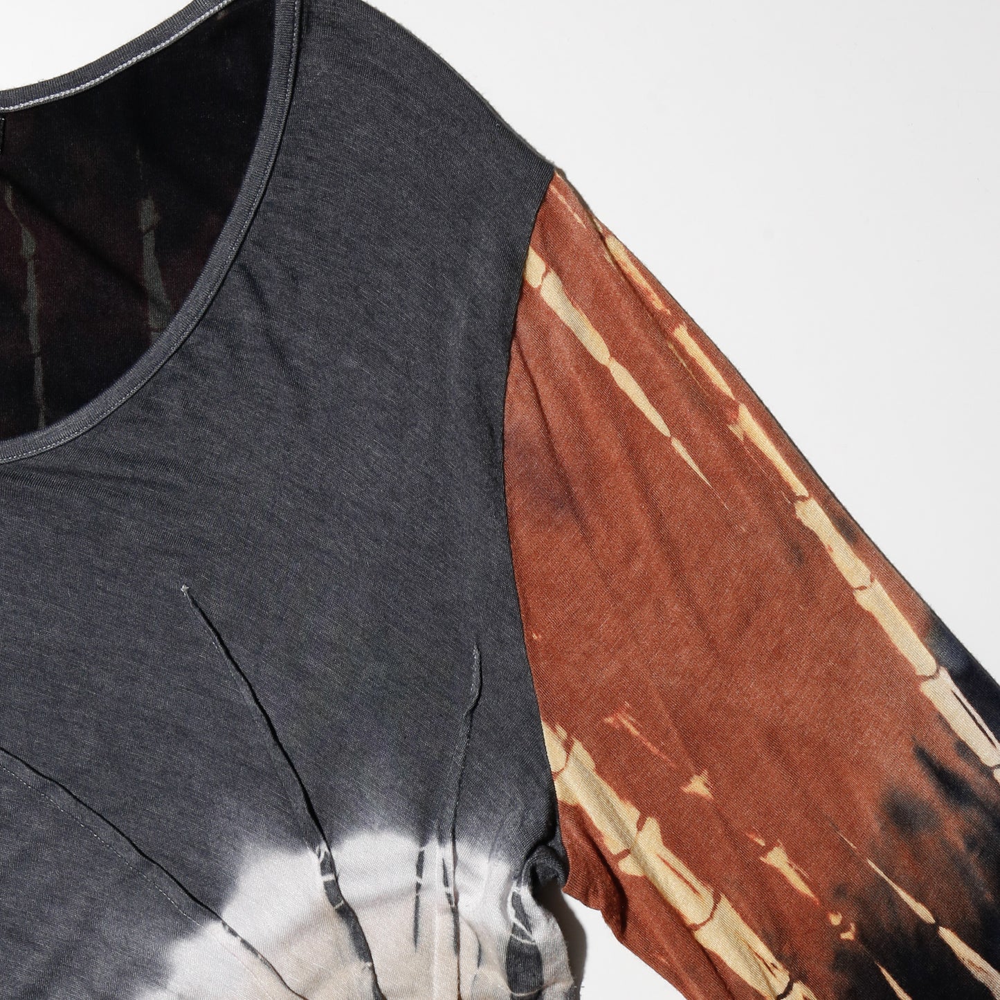 vintage dyed flare sleeve cut sew