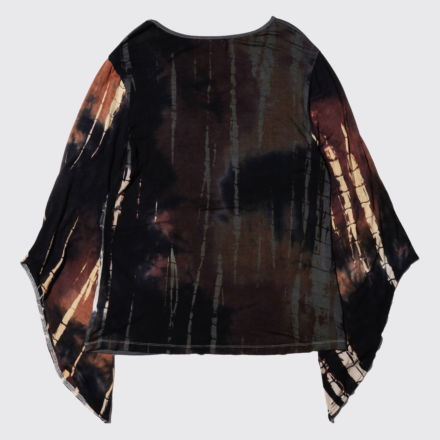 vintage dyed flare sleeve cut sew