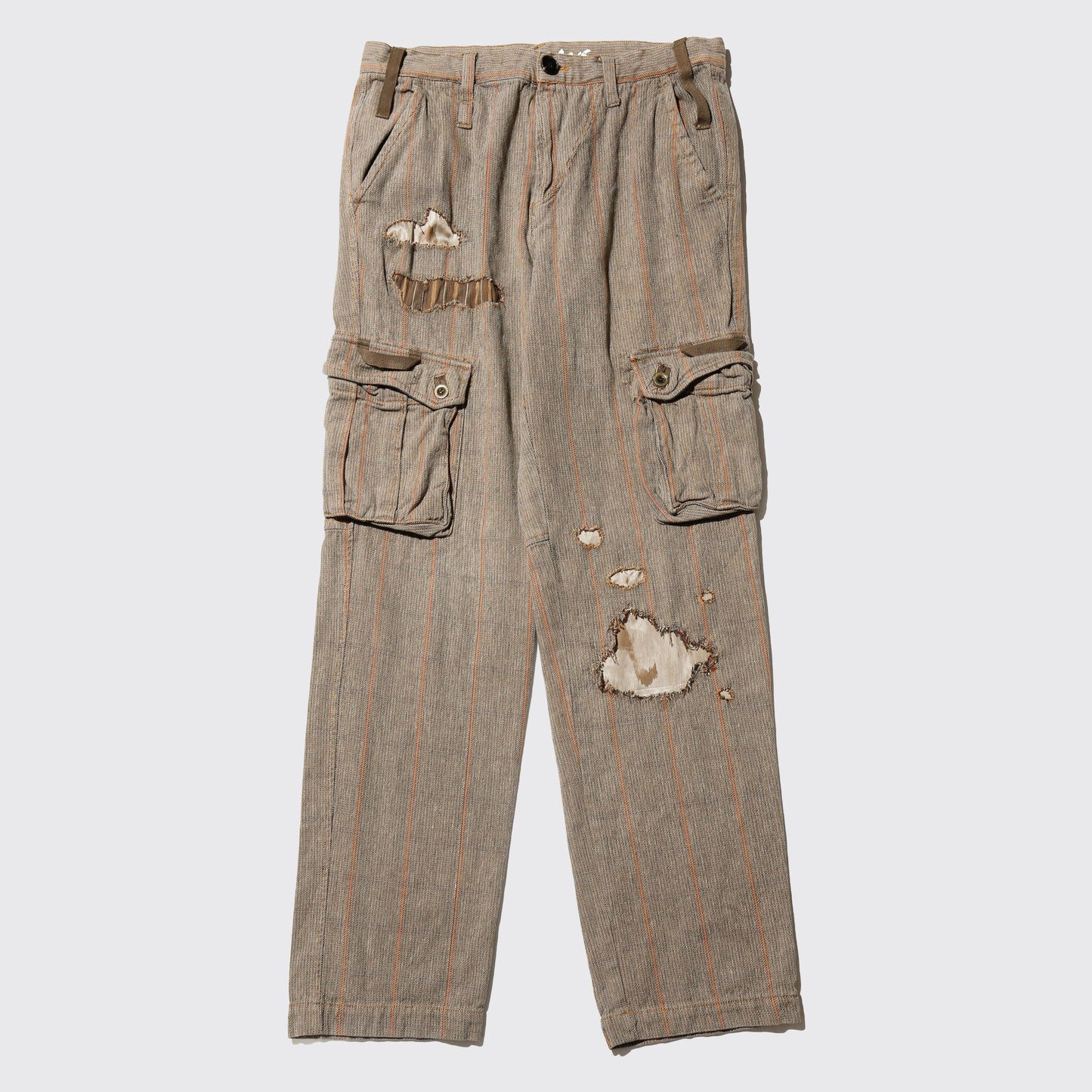 *one-off repaired cargo trousers