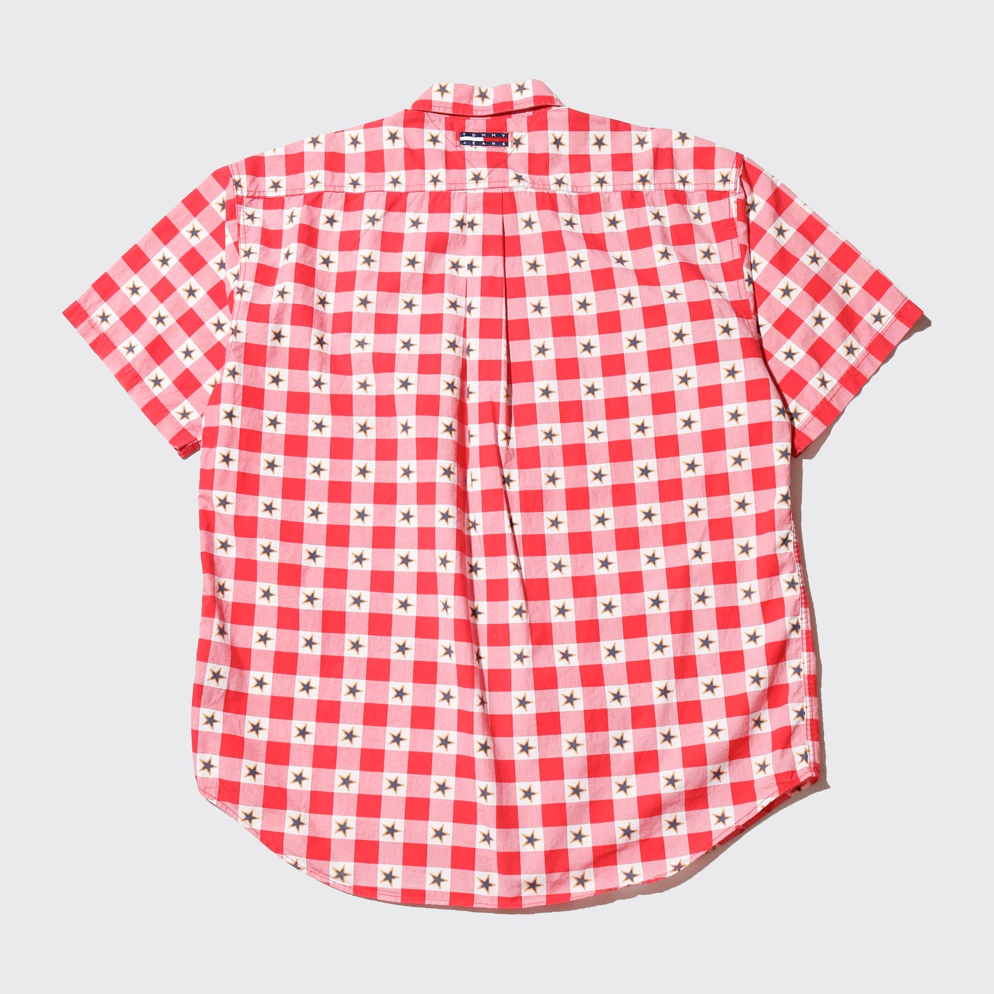 vintage tommy hilfiger star check h/s shirt