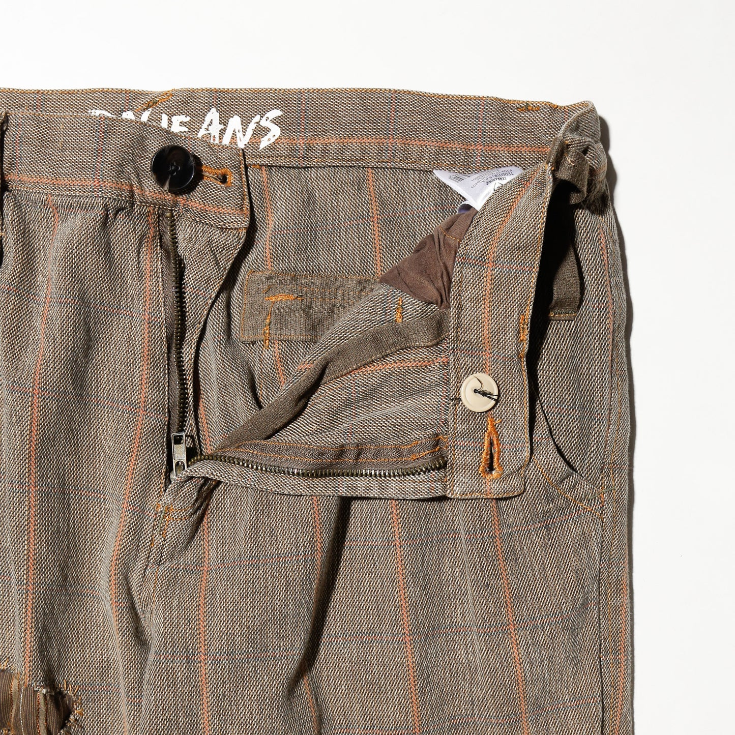 *one-off repaired cargo trousers