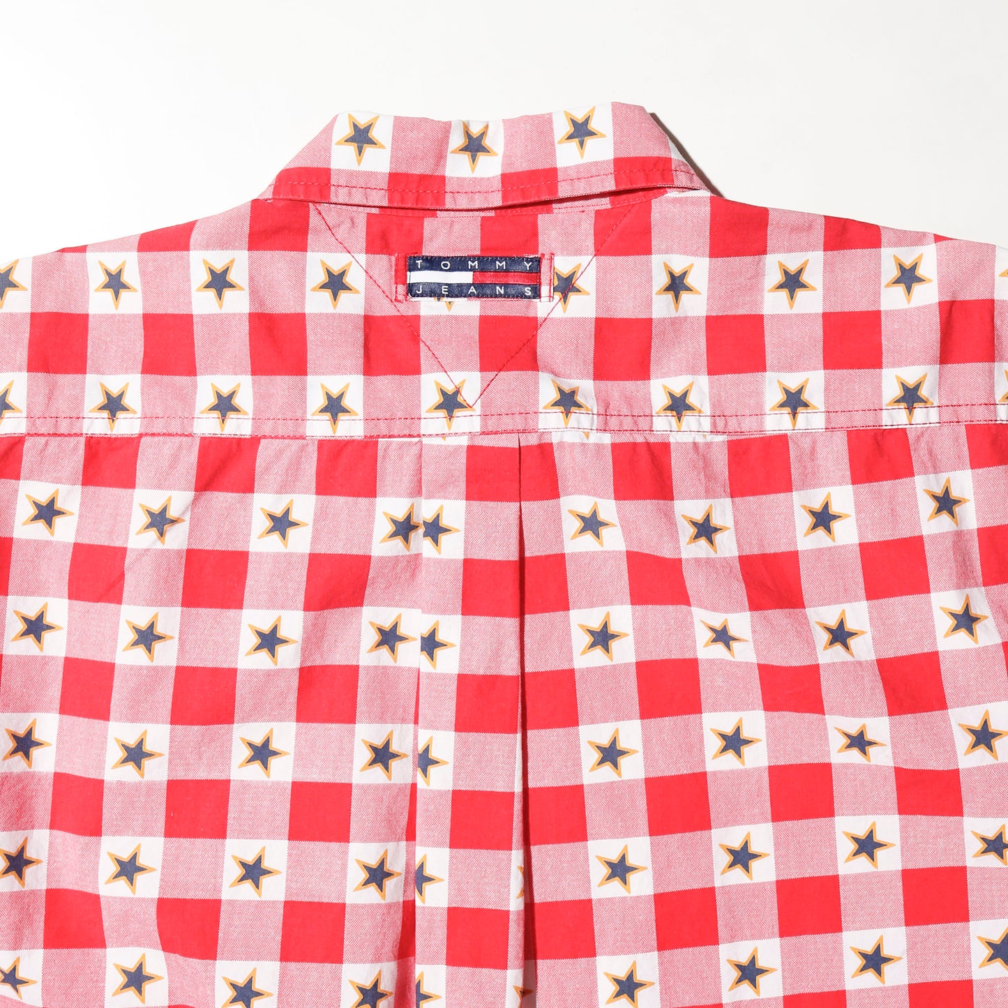 vintage tommy hilfiger star check h/s shirt