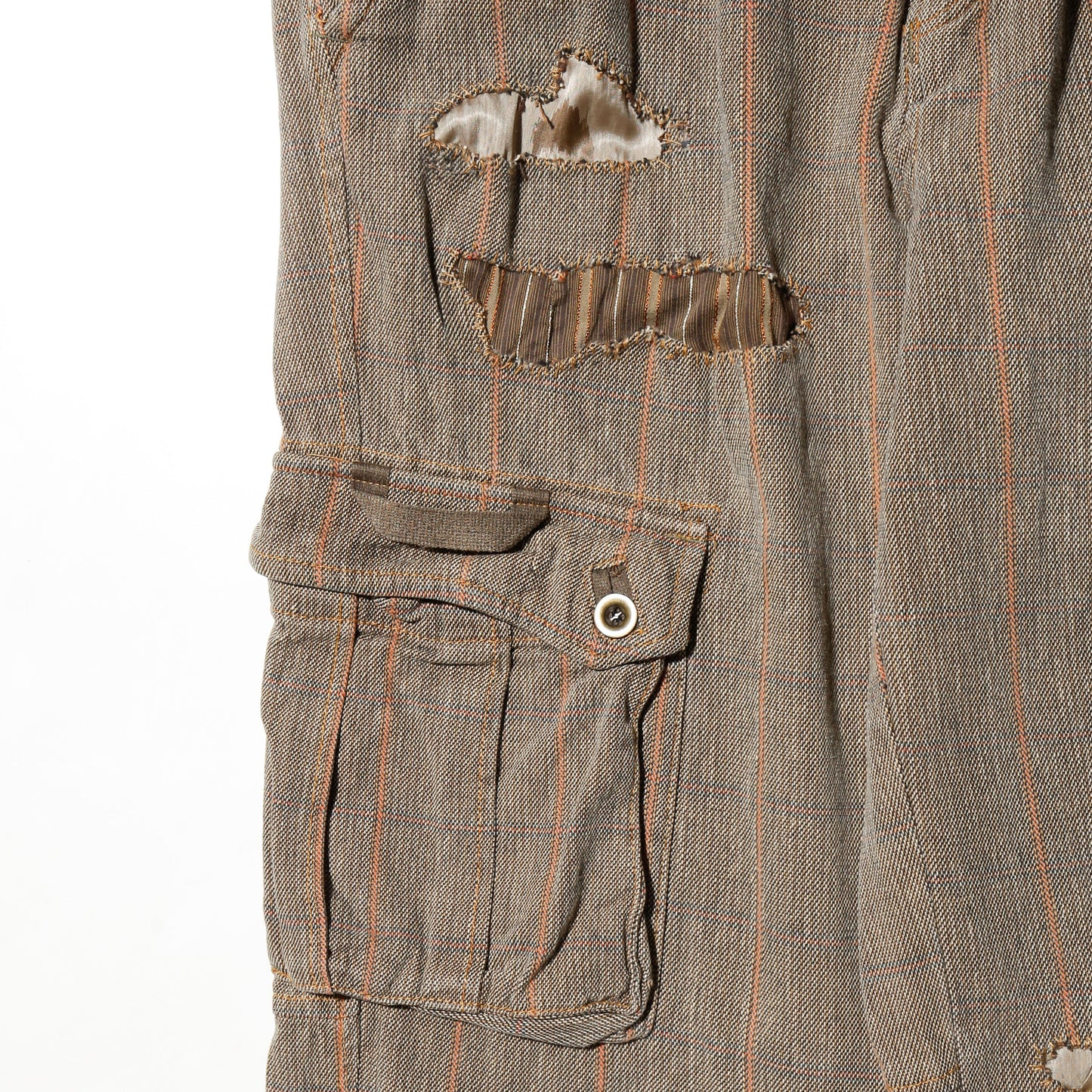 *one-off repaired cargo trousers