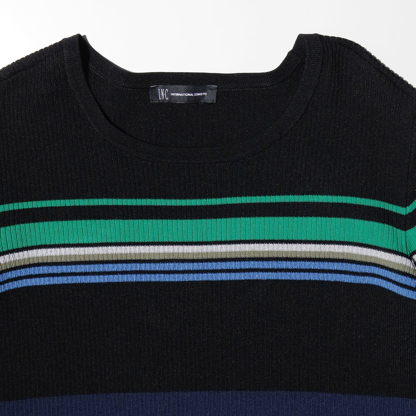 vintage border ribbed t-shirt