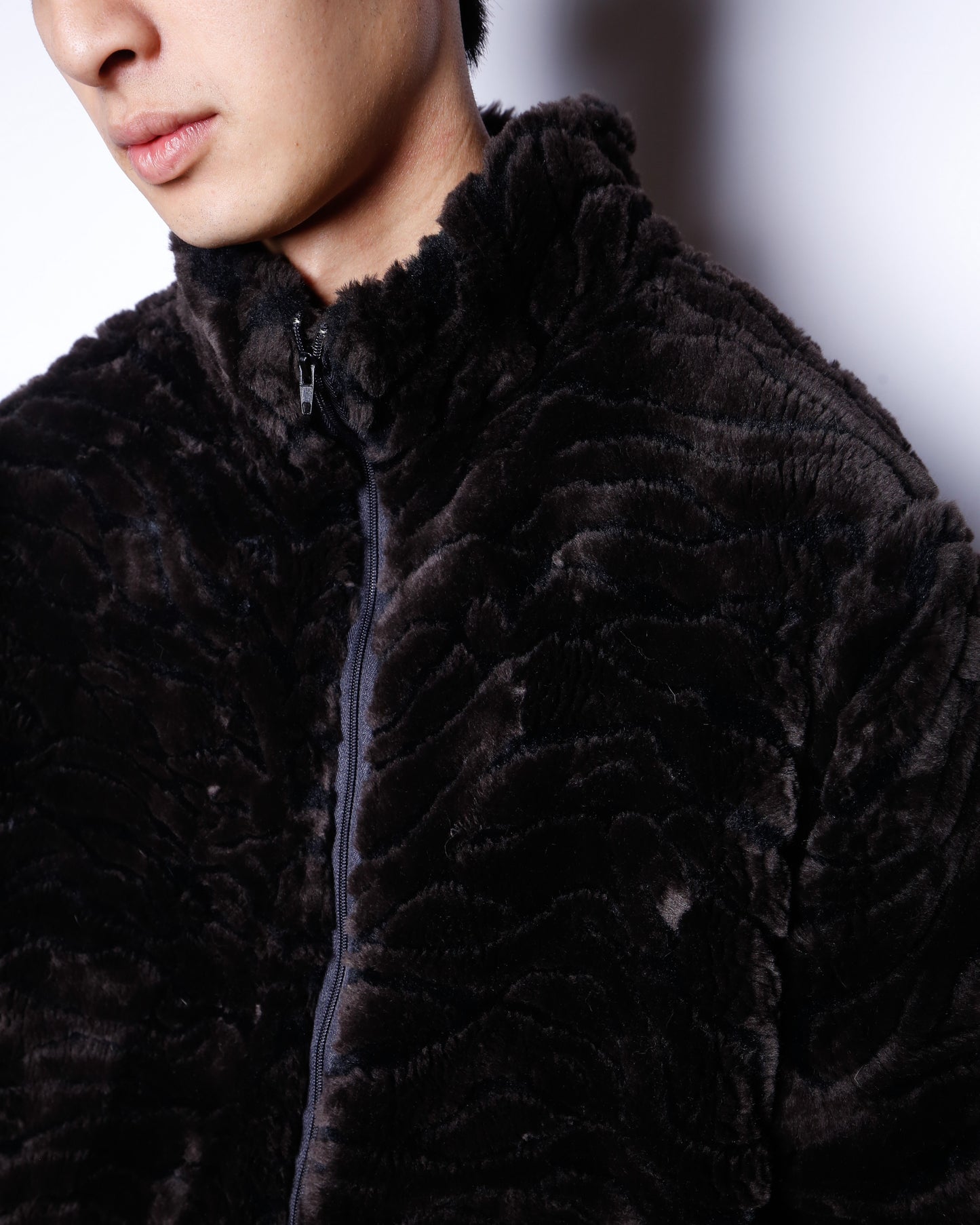 vintage fux animal fur jacket