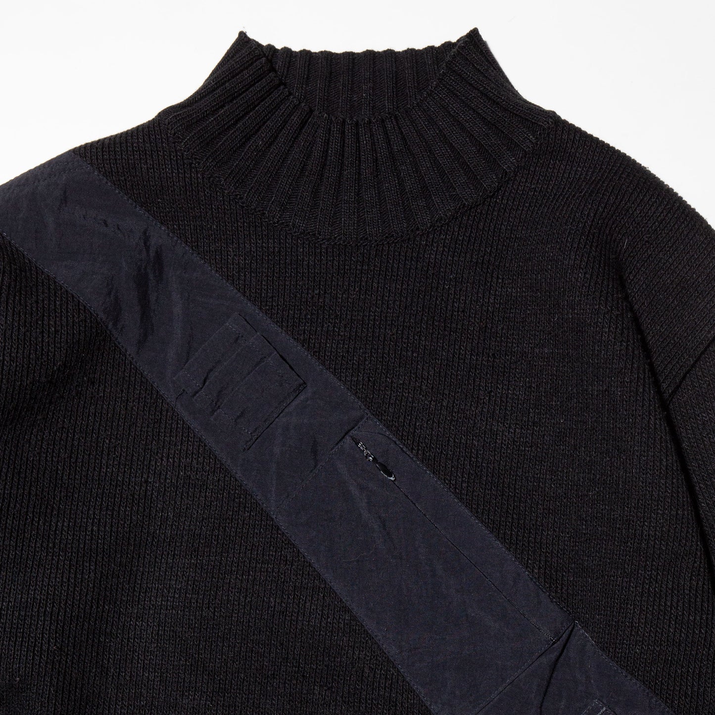 vintage utility moc neck sweater