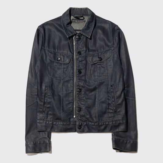 vintage lee x-line double front luster trucker jacket