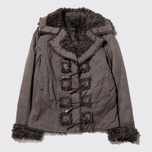 vintage toggle cotton avator jacket