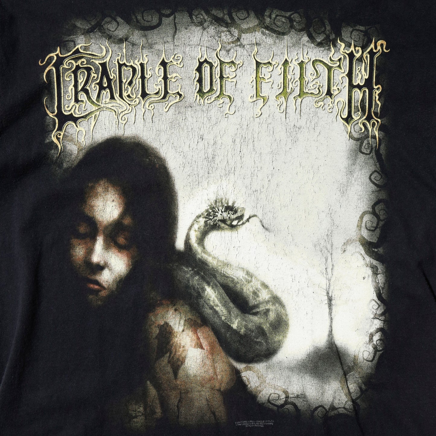 vintage 2007's cradle of filth "lead us into temptation" t-shirt