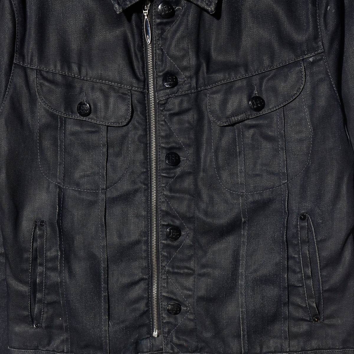 vintage lee x-line double front luster trucker jacket