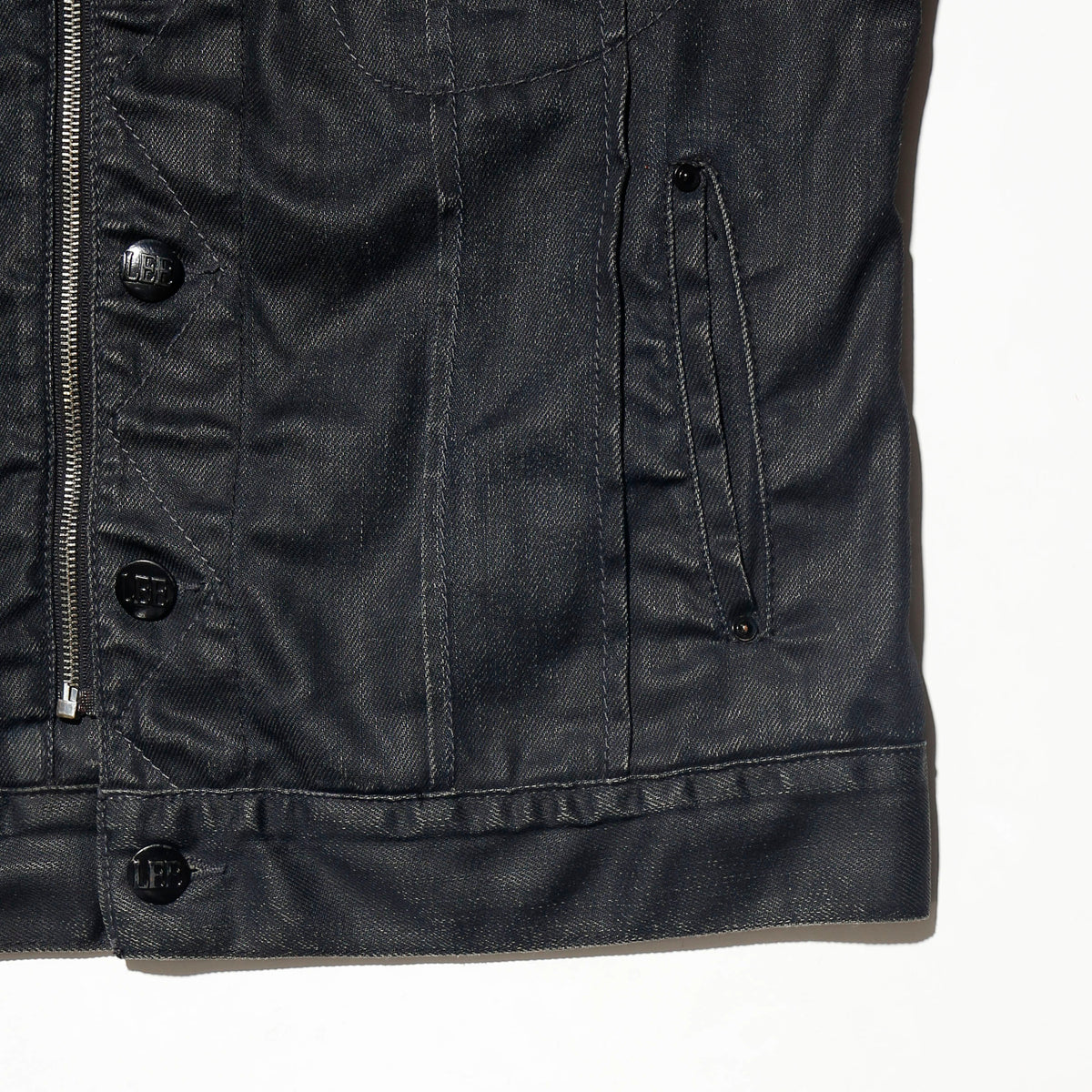 vintage lee x-line double front luster trucker jacket
