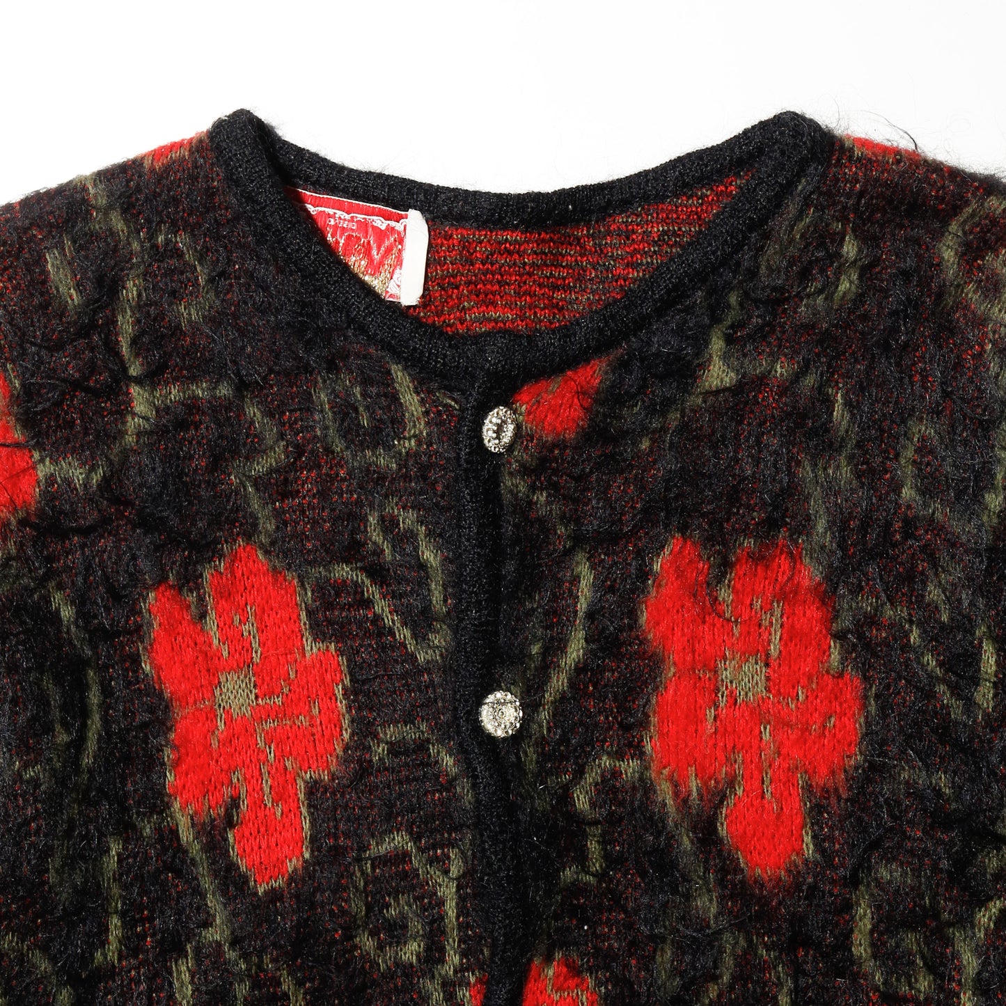 vintage floral mohair cardigan