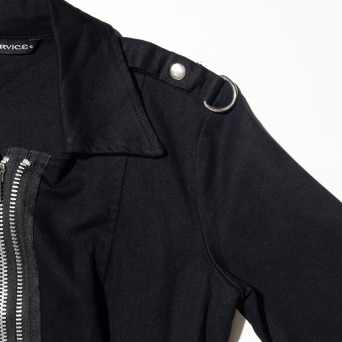 vintage 00's lip service cropped bondage riders jacket
