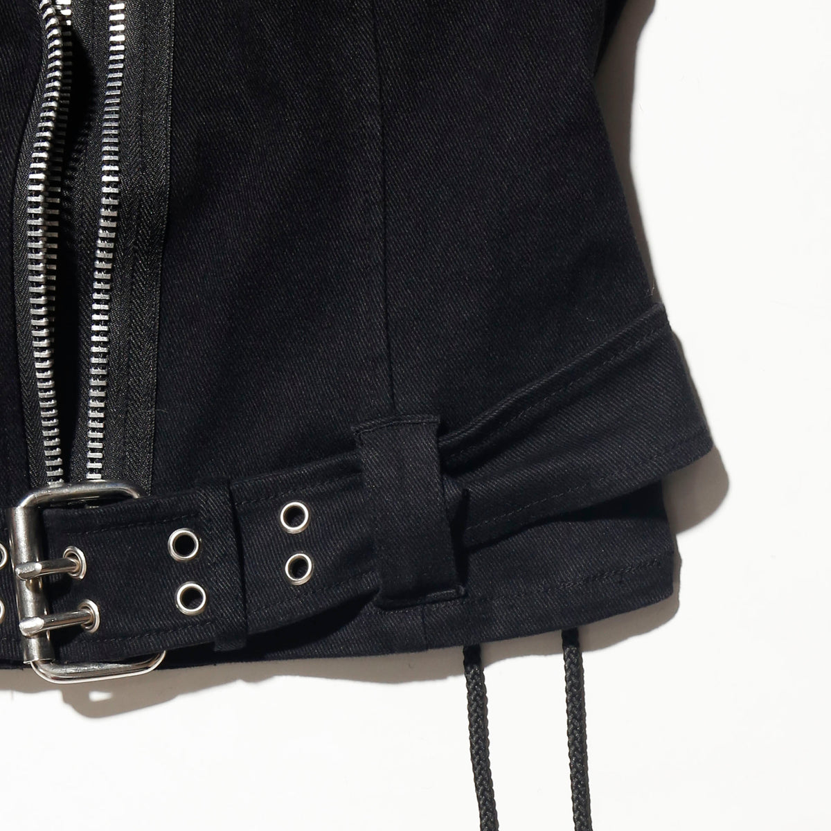 vintage 00's lip service cropped bondage riders jacket