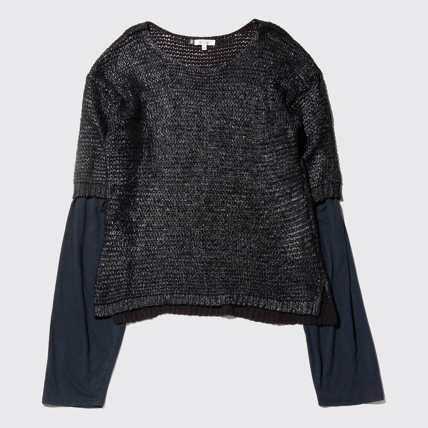 *one-off hybrid luster pullover