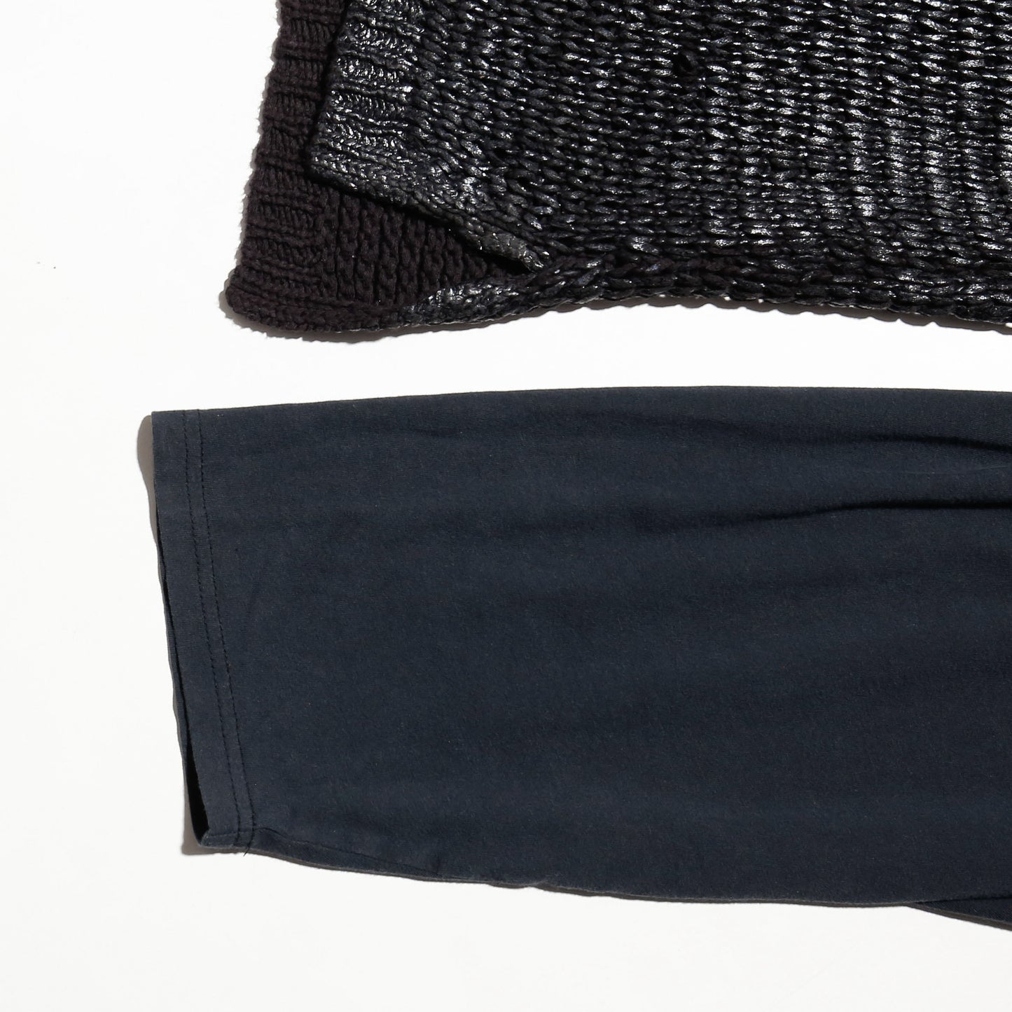 *one-off hybrid luster pullover