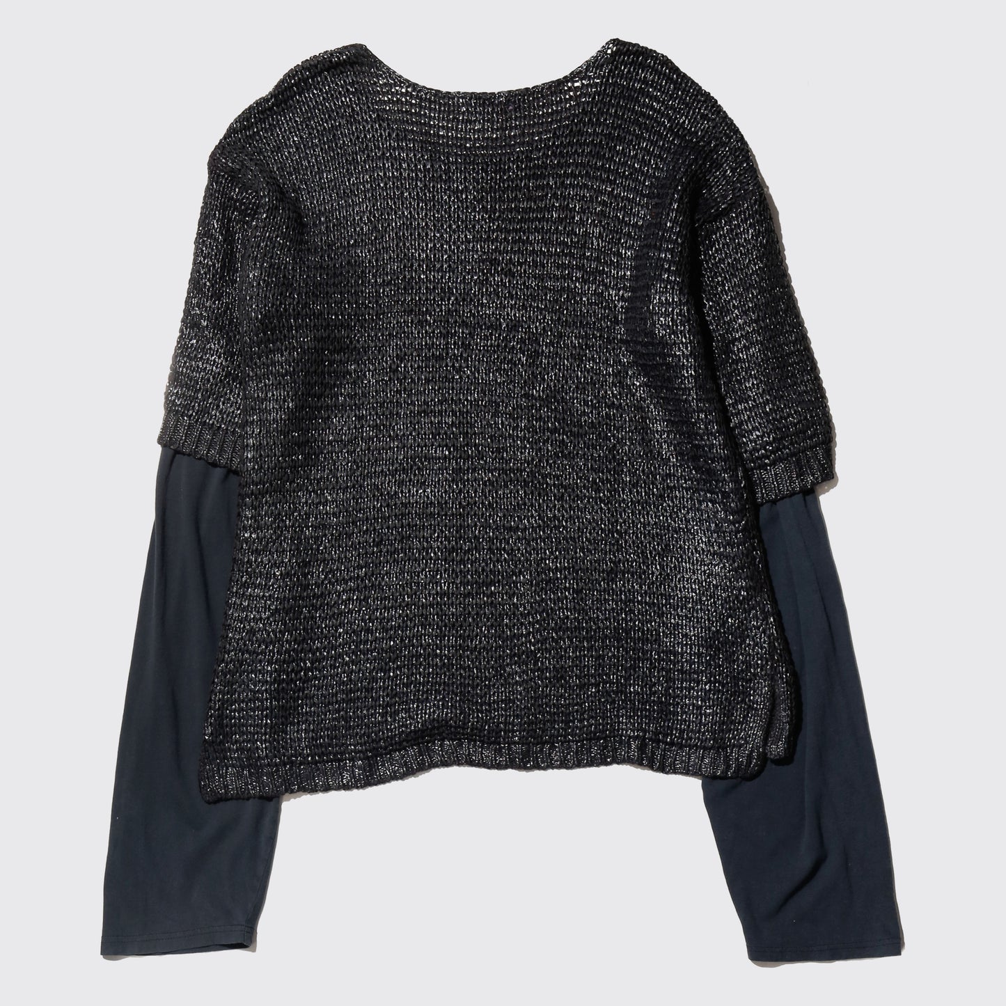 *one-off hybrid luster pullover