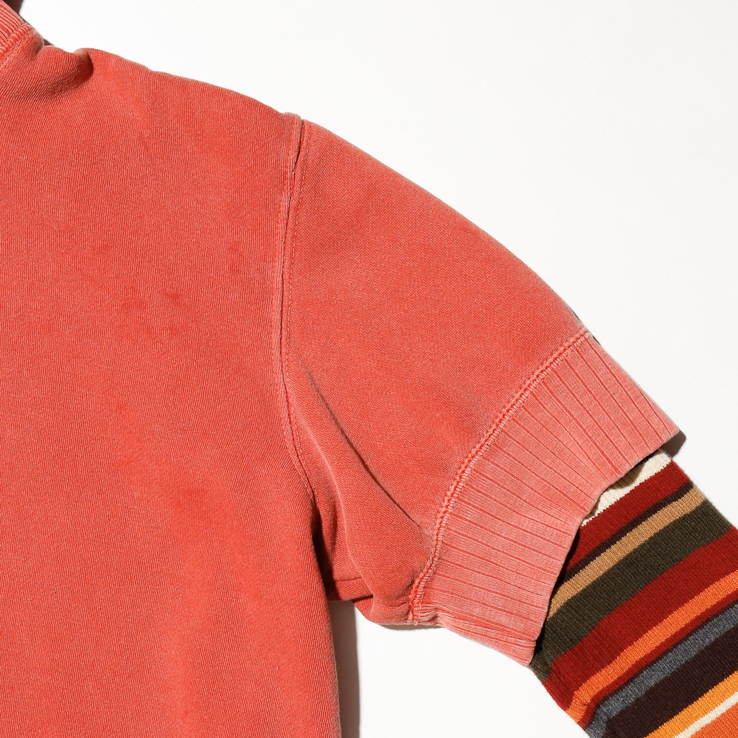*one-off hybrid border hoodie