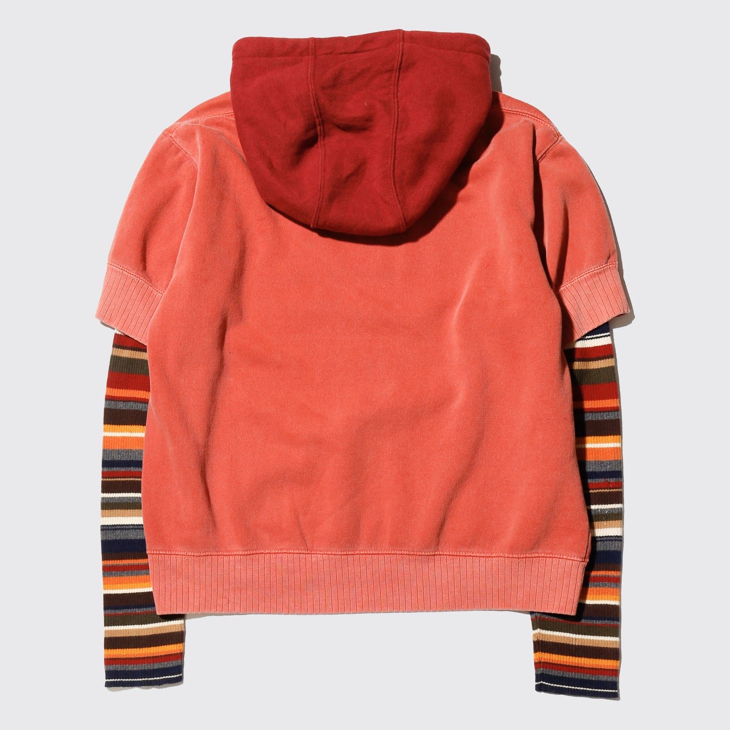 *one-off hybrid border hoodie