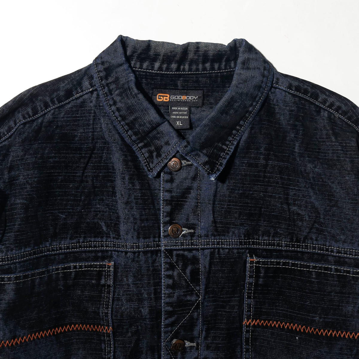 vintage faded flocky baggy trucker jacket