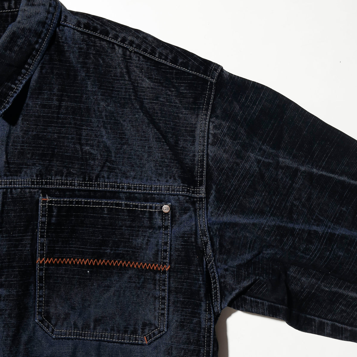 vintage faded flocky baggy trucker jacket