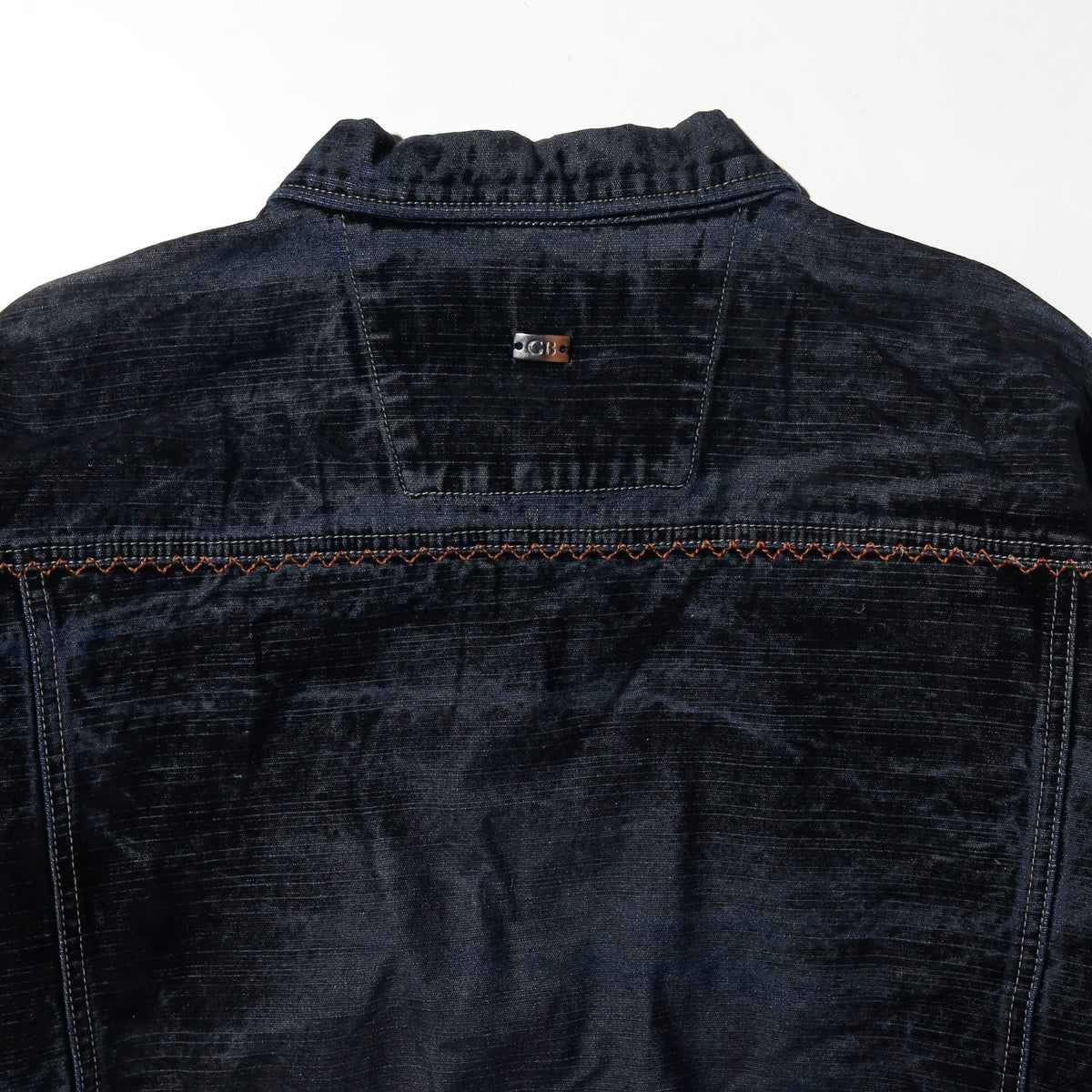 vintage faded flocky baggy trucker jacket