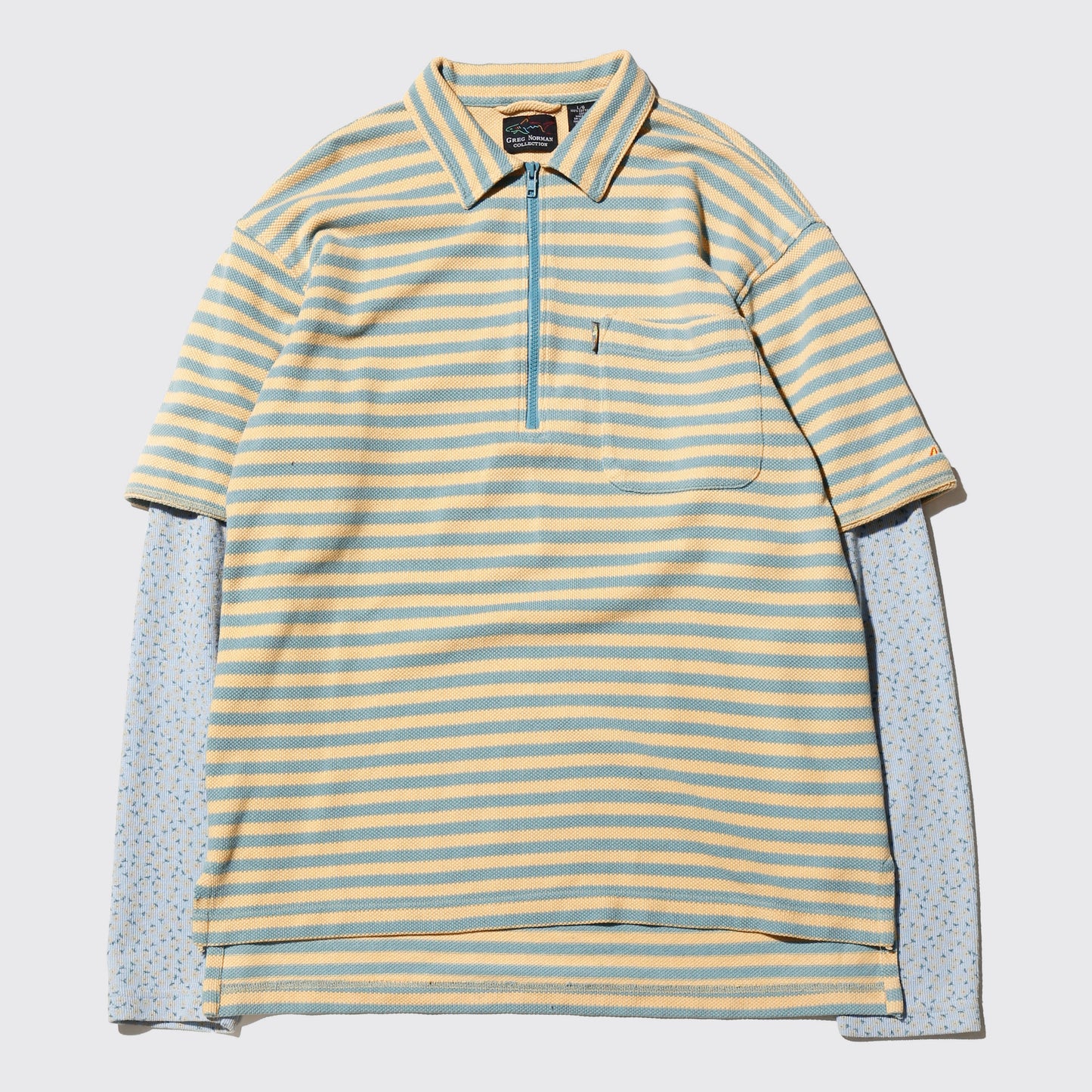 *one-off hybrid half zip polo pullover