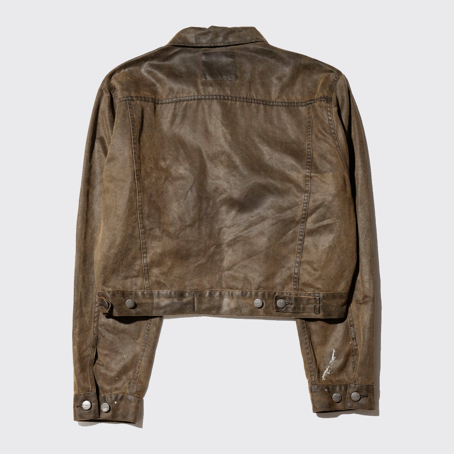 *one-off unbalance wax trucker jacket